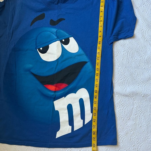 M&M'S Blue Short Sleeve Tee with Iconic Character - Picture 8 of 8